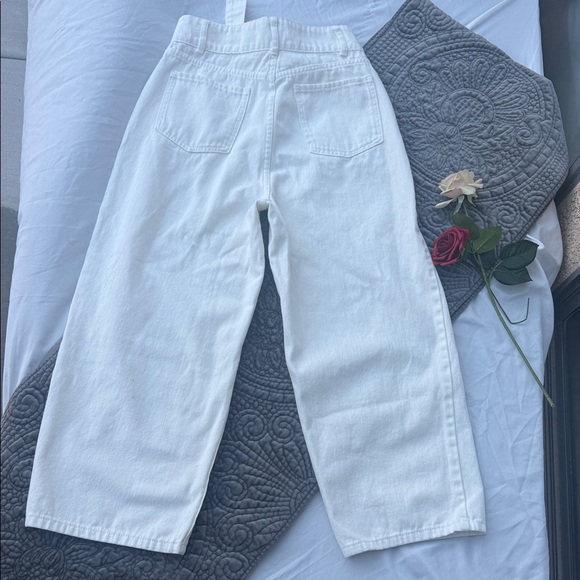 Urban Revivo Belted White Wide Leg Pants - Picture 3 of 4